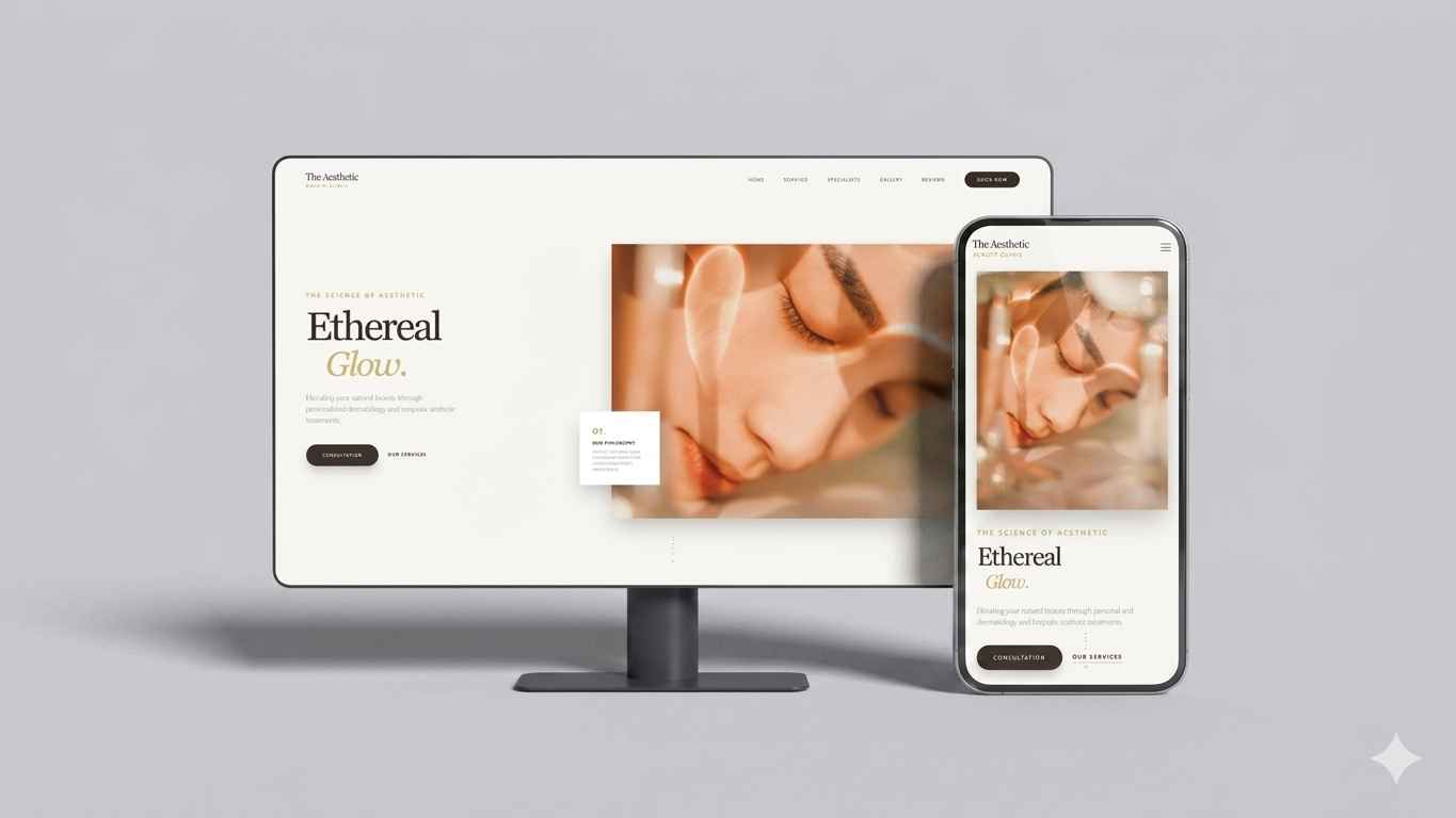 Landing Page Klinik Estetik untuk Booking & Konsultasi WA